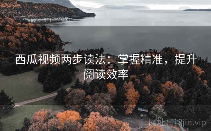 西瓜视频两步读法：掌握精准，提升阅读效率