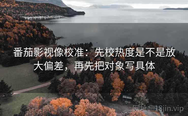 番茄影视像校准：先校热度是不是放大偏差，再先把对象写具体
